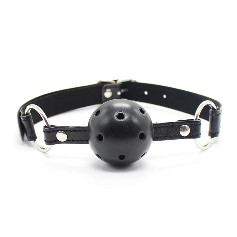 LATETOBED BDSM LINE - BREATHABLE BALL GAG 4,5 CM BLACK