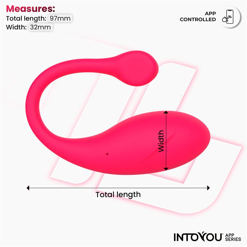 INTOYOU APP SERIES - BULBY VIBRATING EGG WITH APP DARK PINK