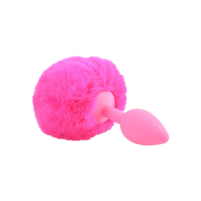 NEON - COLA DE CONEJO PARA PLUG ANAL ROSA