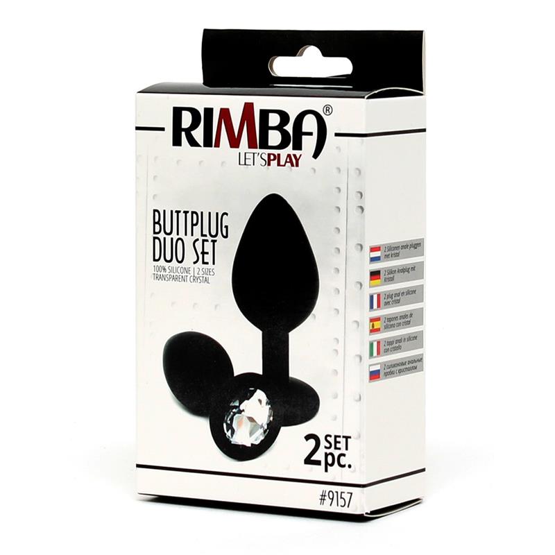 LATEX PLAY - BUTT PLUG DUO SET
