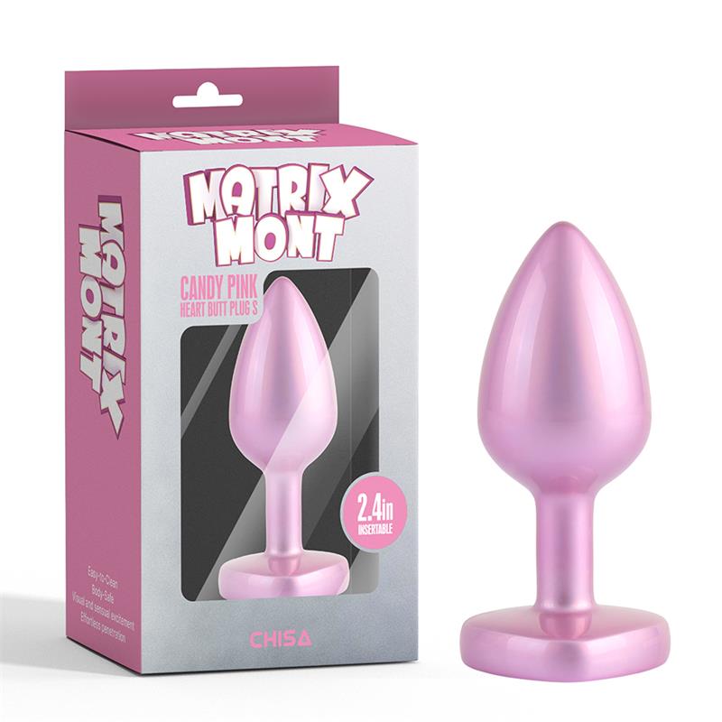 CHISA - CANDY PINK HEART BUTT PLUG SIZE S