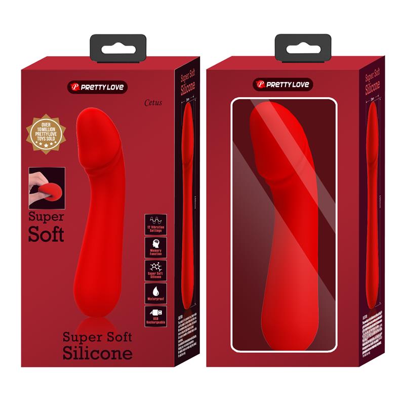 PRETTYLOVE - CETUS VIBRATOR RED