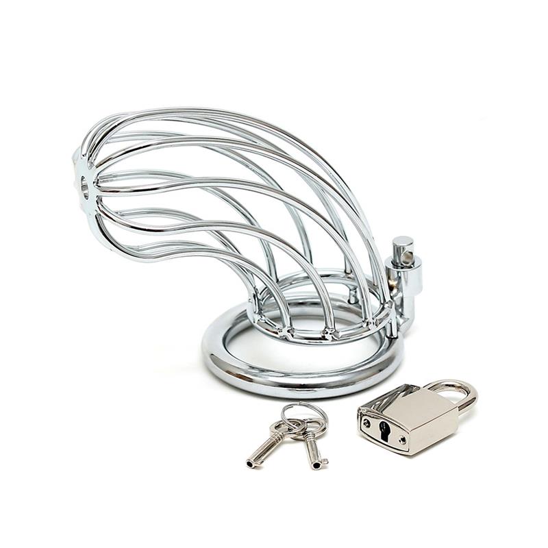 BONDAGE PLAY - CHASTITY WITH PADLOCK, METAL