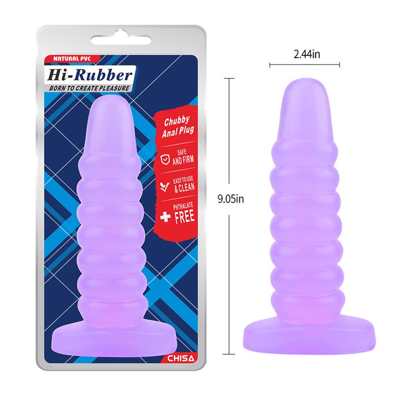 CHISA - CHUBBY ANAL PLUG PURPLE 23CM