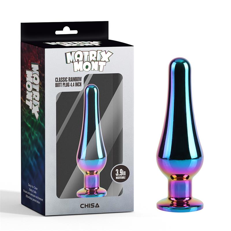 CHISA - CLASSIC RAINBOW BUTT PLUG 4.4