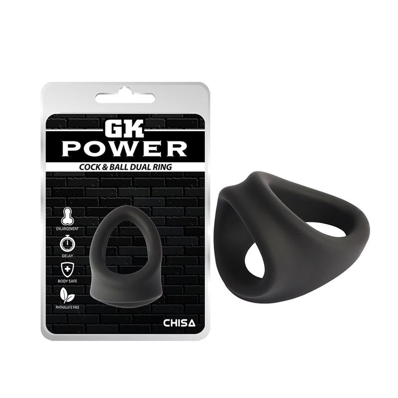CHISA - COCK AND BALL DUAL PENIS RING