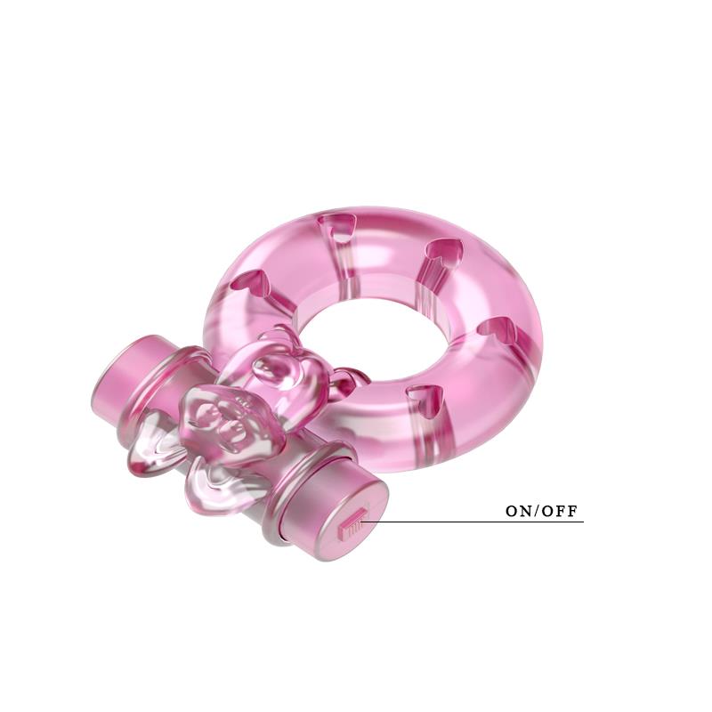 BAILE - COCK RING WITH VIBRATING BULLET RABBIT