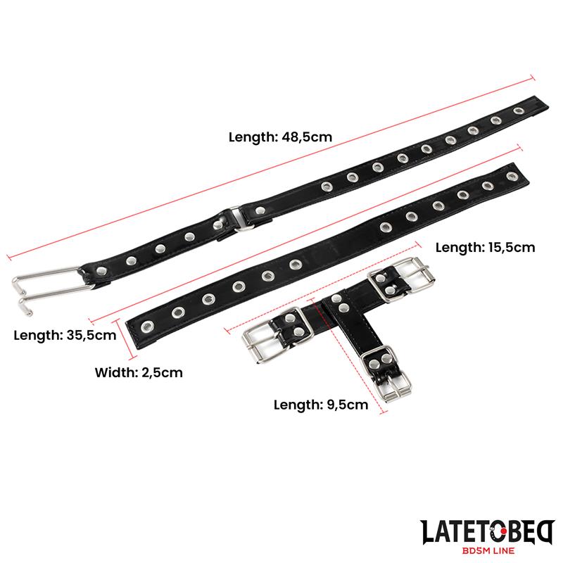 LATETOBED BDSM LINE - COLLAR WITH NOSE HOOK