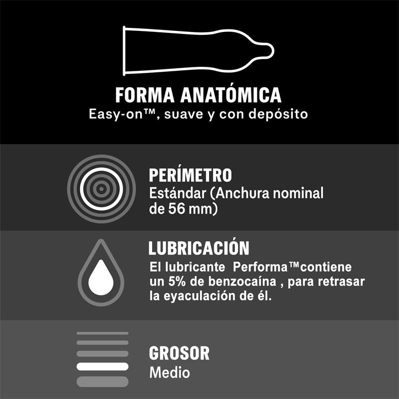 DUREX - CONDOMS PLACER PROLONGADO 12UD