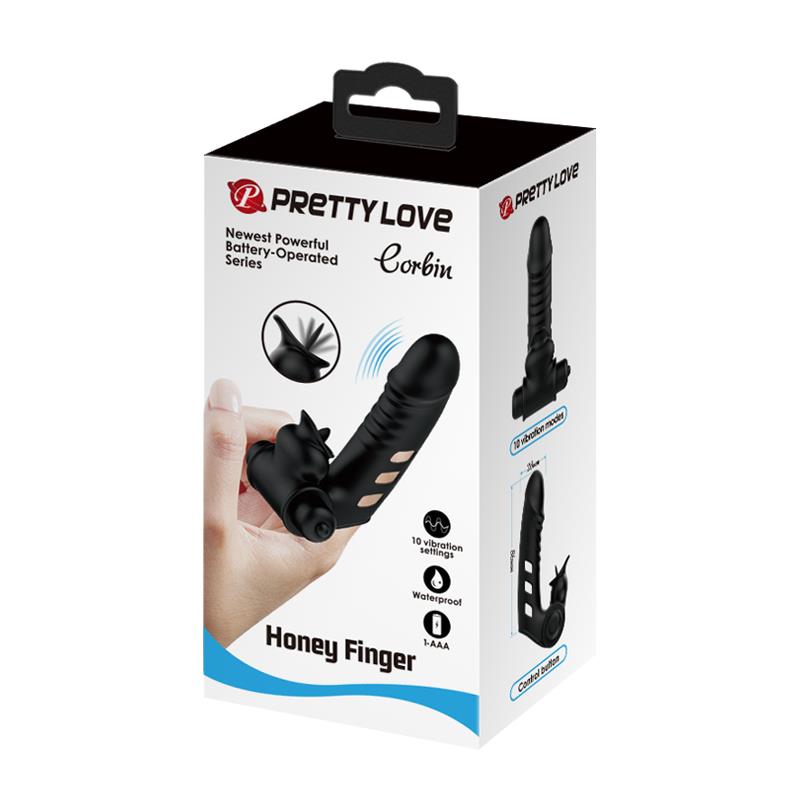PRETTY LOVE - CORBIN BLACK VIBRATOR FINGER COVER
