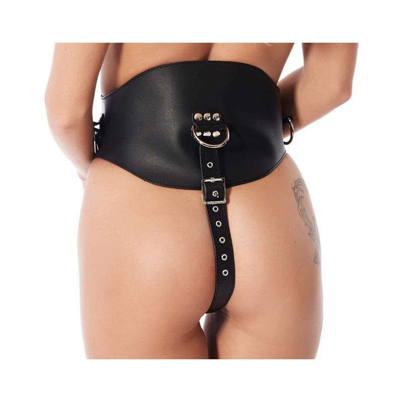 BONDAGE PLAY - CORSET WITH LATEX DILDO