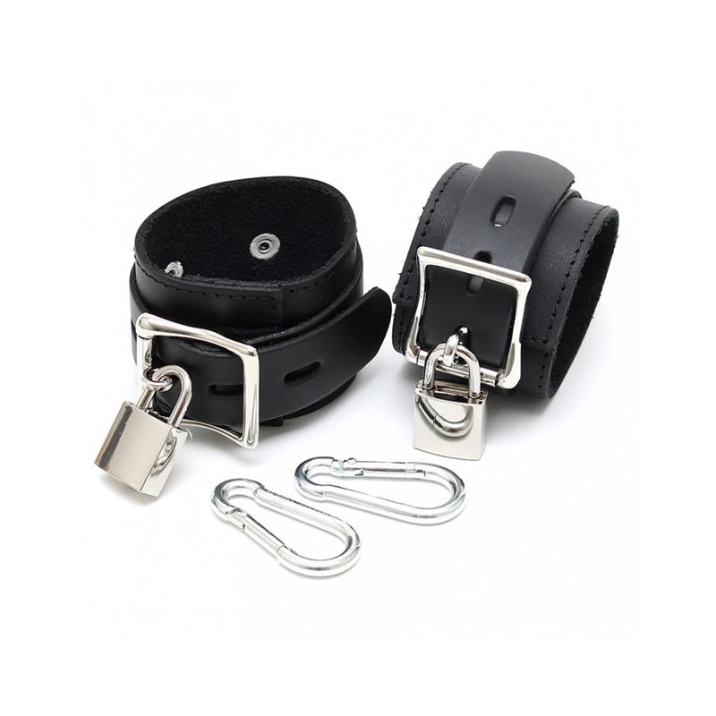 BONDAGE PLAY - CUFFS WITH PADLOCKS-ADJUSTABLE