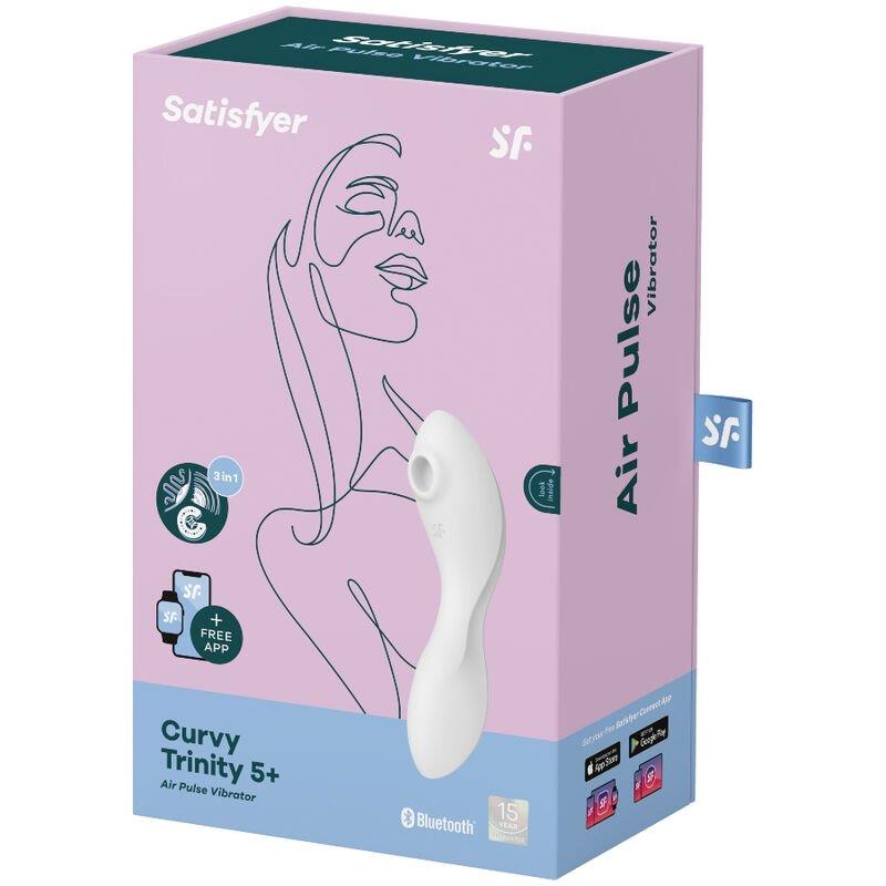 SATISFYER - CURVY TRINITY 5 AIR PULSE STIMULATOR & VIBRATOR APP