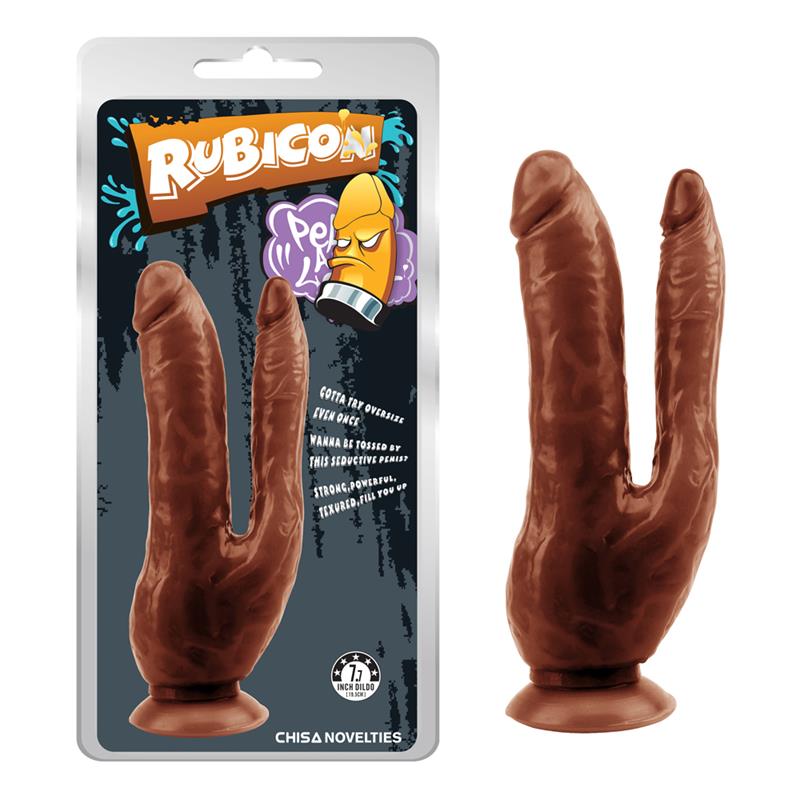 CHISA - DARK MAGIC DUAL DILDO 7.7 - 19.5CM BROWN