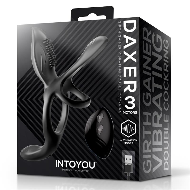 INTOYOU - DAXER GIRTH GAINER VIBRATING DOUBLE COCKRING