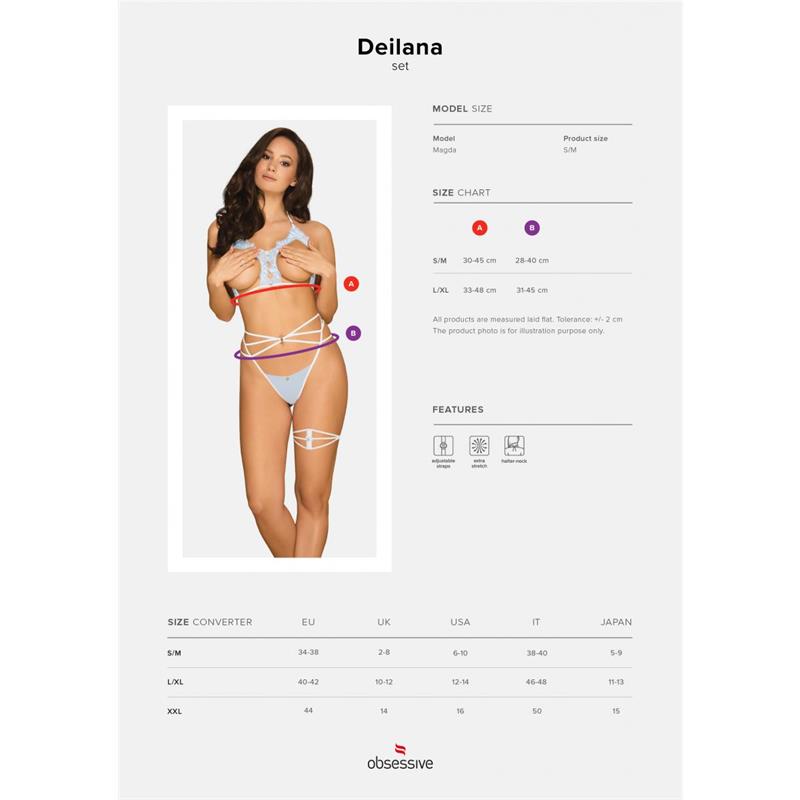 OBSESSIVE - DEILANA OPEN BRA SET