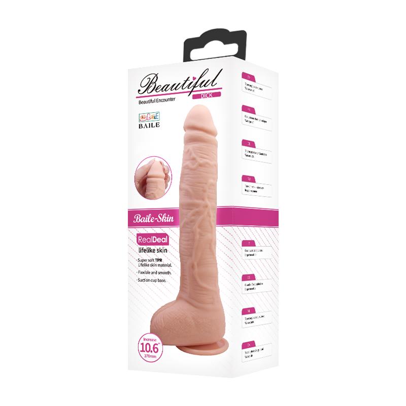 BAILE - DICK REALISTIC DILDO WITH SUCTION CUP FLESH