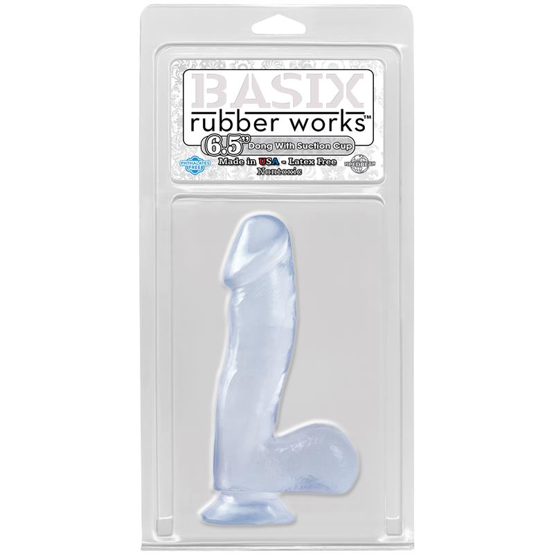 BASIX RUBBER WORKS - DILDO 16,51 CM CLEAR