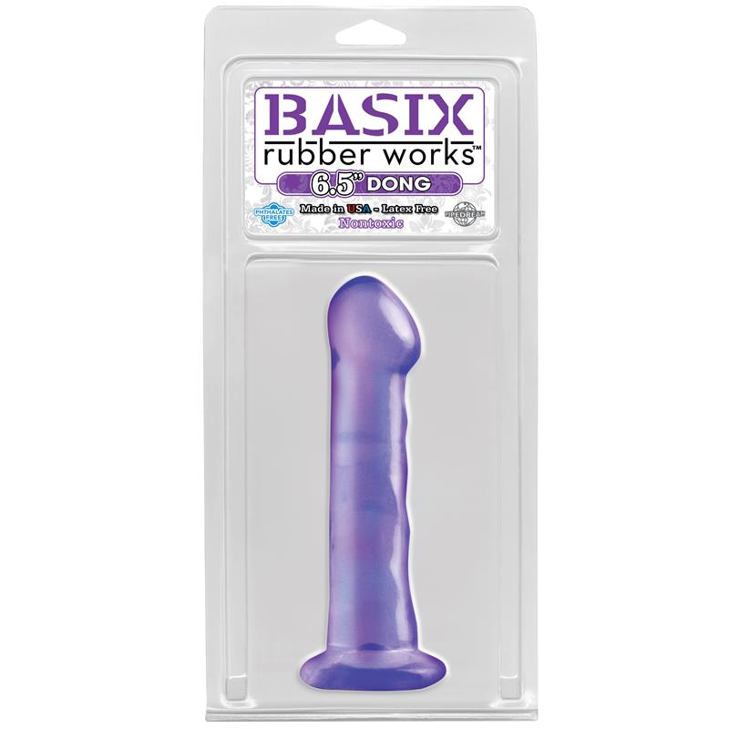 BASIX RUBBER WORKS - DILDO 16,51 CM WITH SUCTION PURPLE