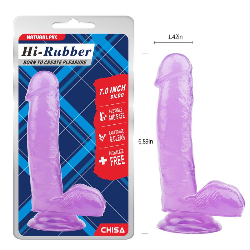 CHISA - DILDO 7 - 17.5 CM PURPLE