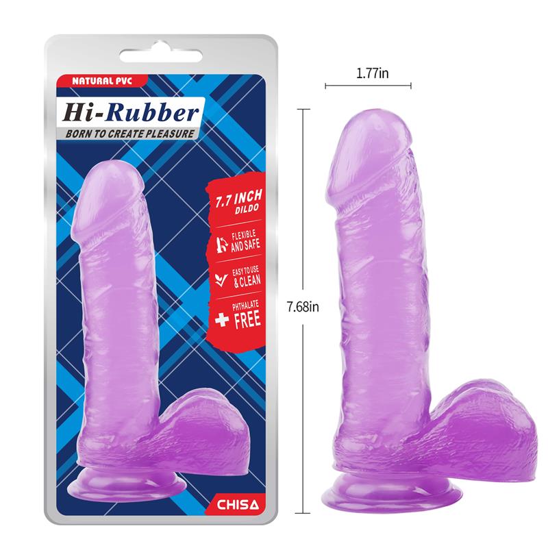 CHISA - DILDO 7.7 - 19.5CM PURPLE