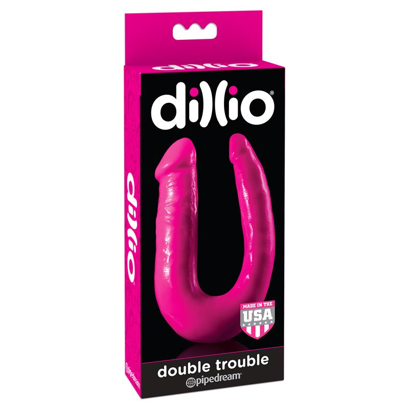 DILLIO - DILDO DOUBLE TROUBLE PINK