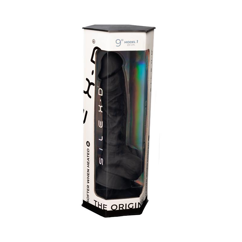 SILEXD - DILDO DUAL DENSITY MOD. 1 - 9 BLACK