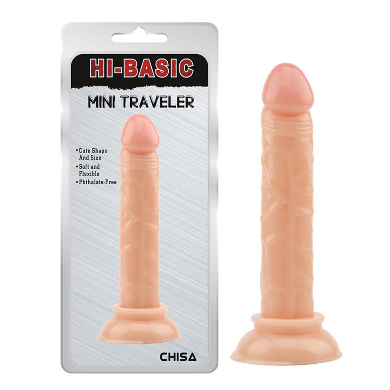 CHISA - DILDO MINI TRAVELER 14 X 2.5 CM FLESH
