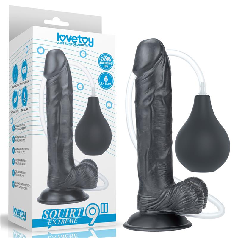 LOVETOY - DILDO SQUIRTING 9 BLACK