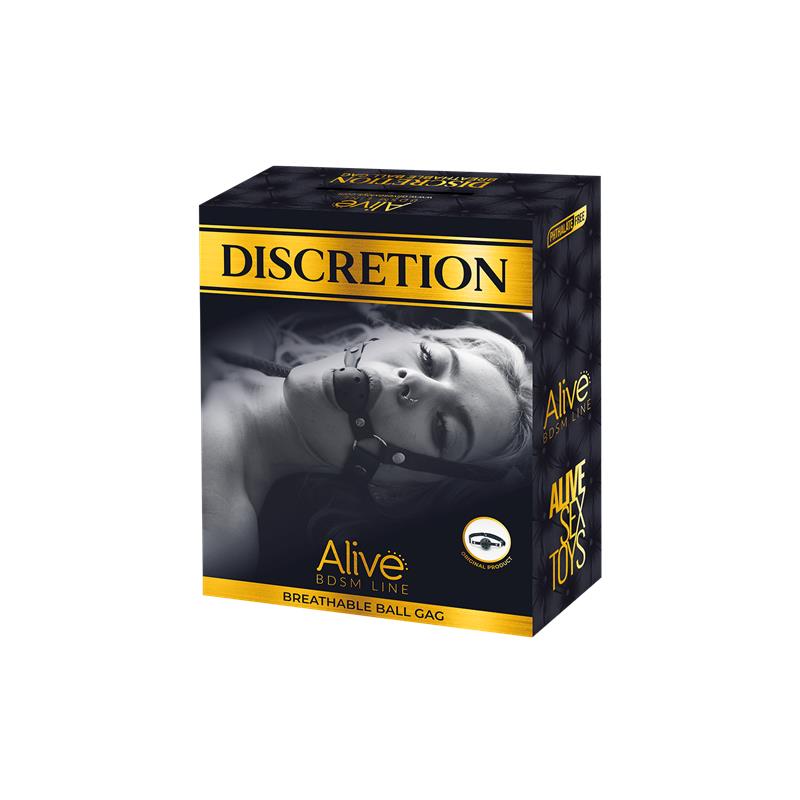 ALIVE - DISCRETION BREATHABLE GAG BLACK