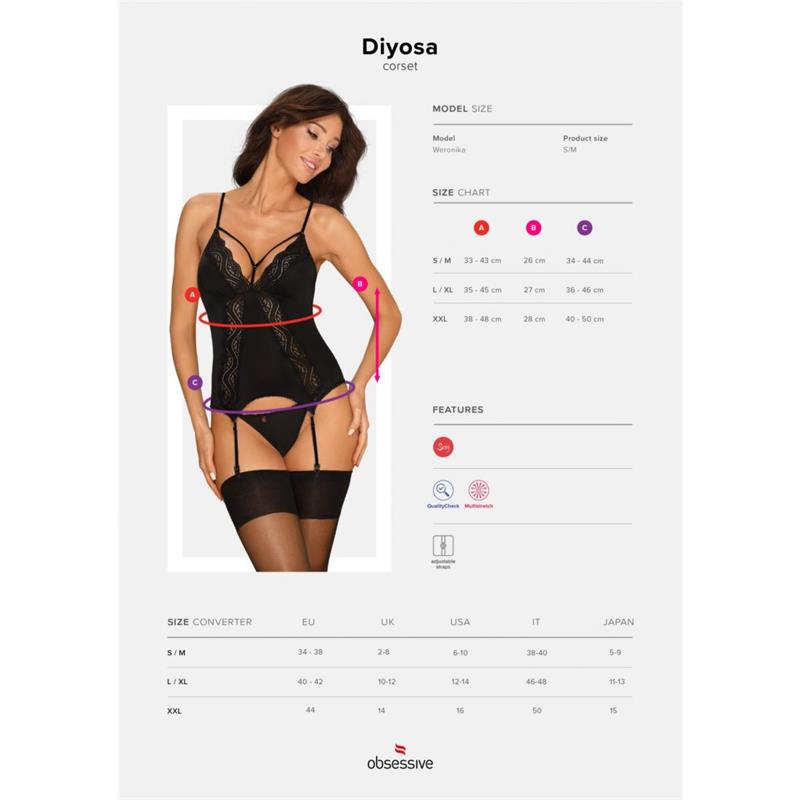 OBSESSIVE - DIYOSA CORSET AND THONG