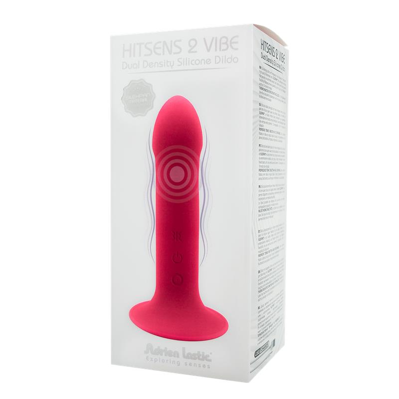 ADRIEN LASTIC - DOUBLE DENSITY DILDO VIBRATION HITSENS 2 6.5 PINK