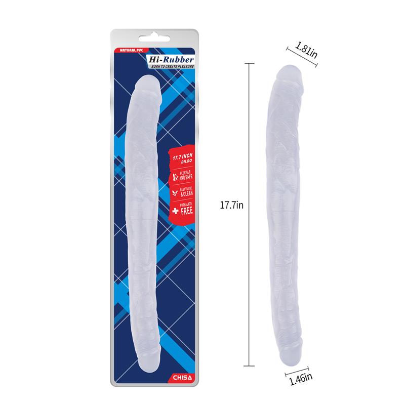 CHISA - DOUBLE DILDO 17.8 - 45CM CLEAR