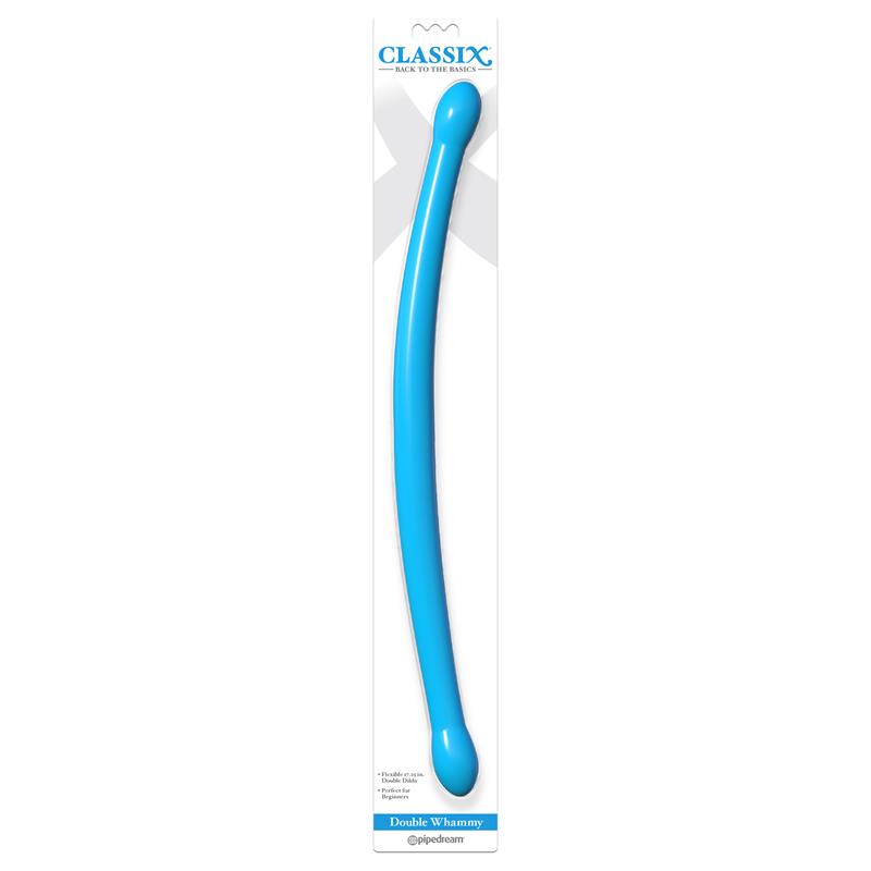 CLASSIX - DOUBLE DILDO WHAMMY BLUE
