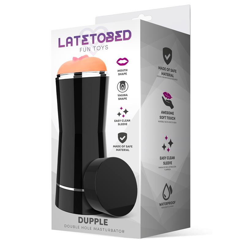 LATETOBED - DUPPLE DOUBLE HOLE MASTURBATOR VAGINA AND MOUTH