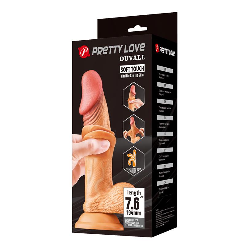 BAILE - DILDO REALISTA DUVALL SLIDING SKIN 19.4 CM