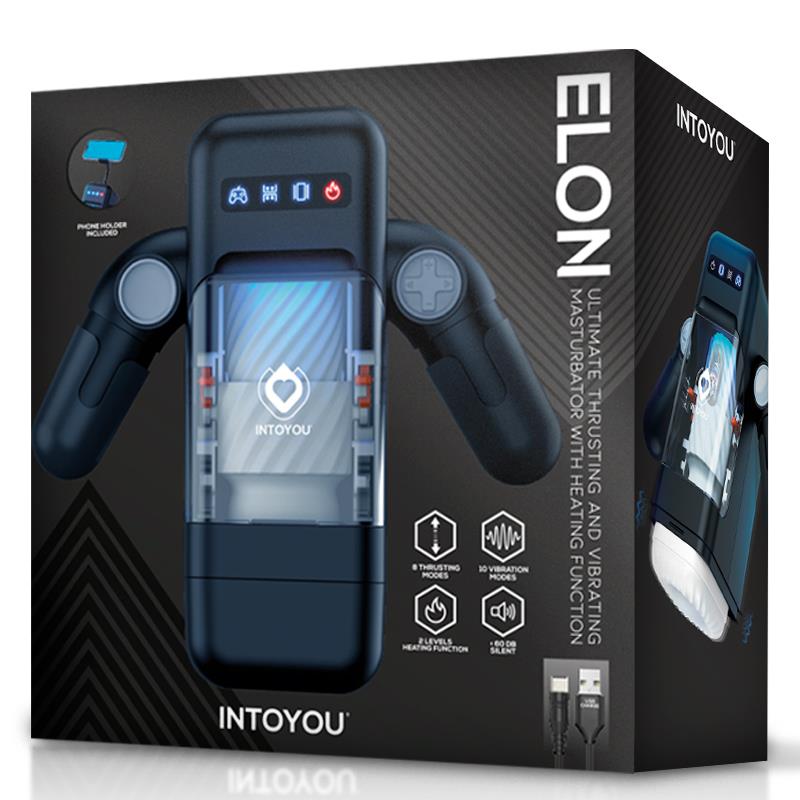 INTOYOU - ELON INTELLIGENT MASTURBATOR WITH UP AND DOWN MOVEMENT, VIBRATION, HEAT AND PHONE HOLDER