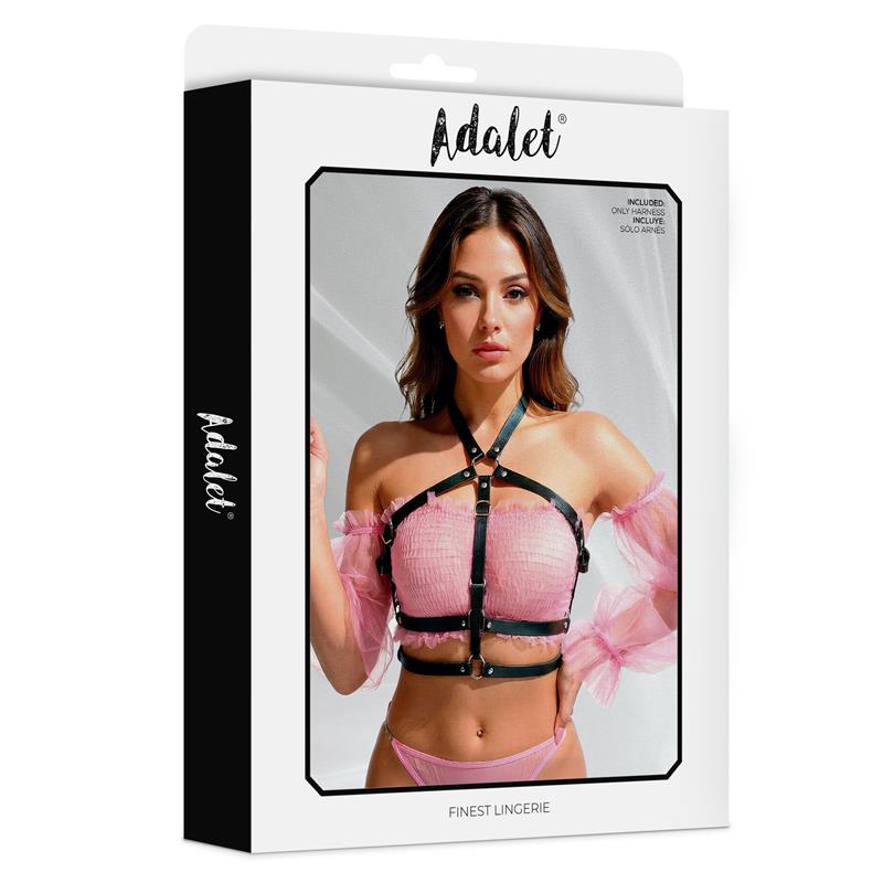 ADALET LINGERIE - ARNÉS DE PECHO DE CUERO VEGANO ELVA TALLA ÚNICA