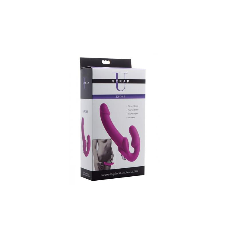 STRAP U - EVOKE STRAPLESS STRAP ON DILDO PURPLE