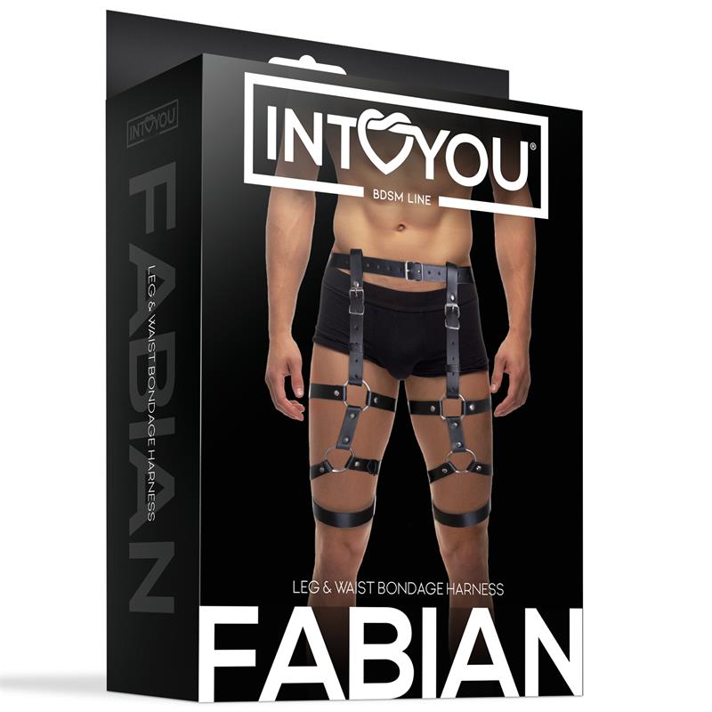 INTOYOU BDSM LINE - FABIAN LEG AND WAIST BONDAGE HARNESS ADJUSTABLE