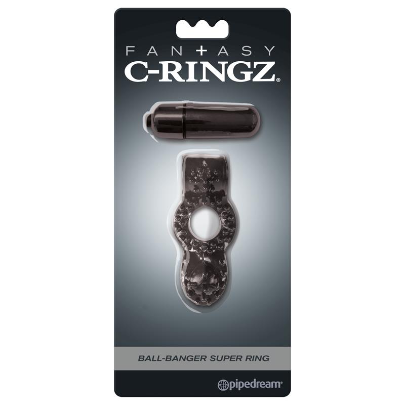 FANTASY C-RINGZ - FANTASY C-RINGZ BALL-BANGER SUPER RING BLACK