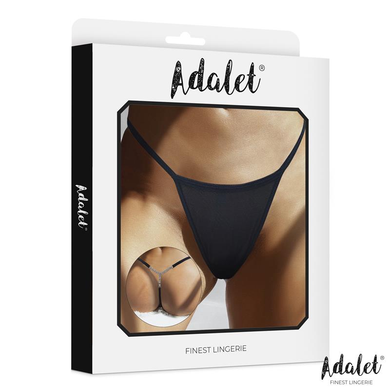 ADALET LINGERIE - FIONA THONG WITH RHINESTONES AT THE BACK