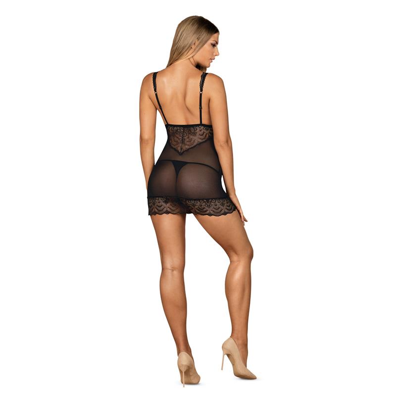 OBSESSIVE - FIRELLA NEGLIGEE WITH THONG