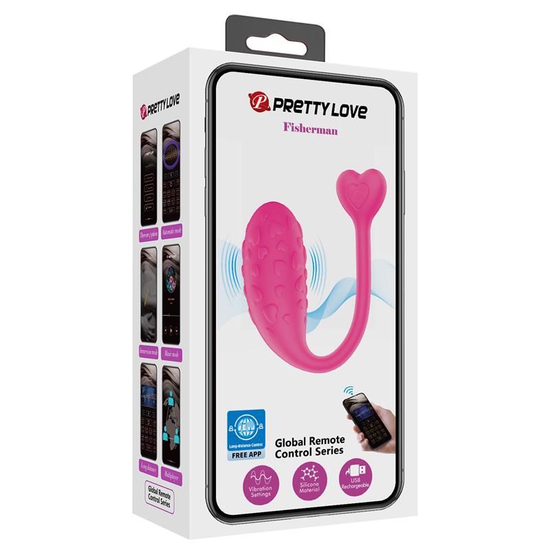 PRETTY LOVE - FISHERMAN APP CONTROLLED VIBRATING EGG LILA