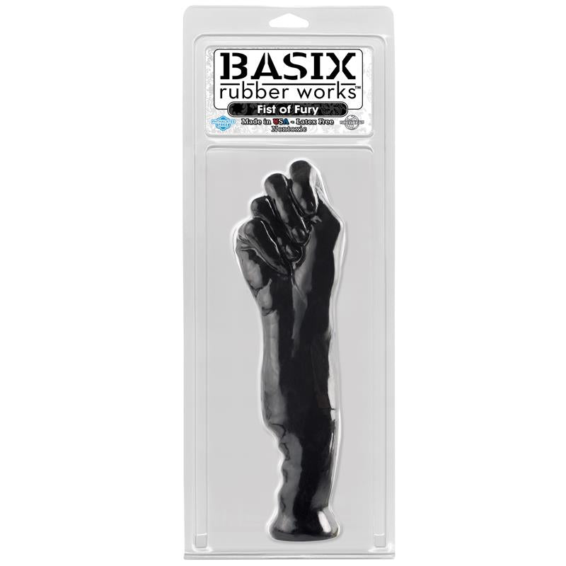 BASIX RUBBER WORKS - FIST SHAPED DILDO FIST OF FURY BLACK