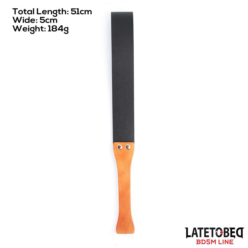 LATETOBED BDSM LINE - FLEXIBLE PADDLE WITH WOOD HANDLE 51 CM