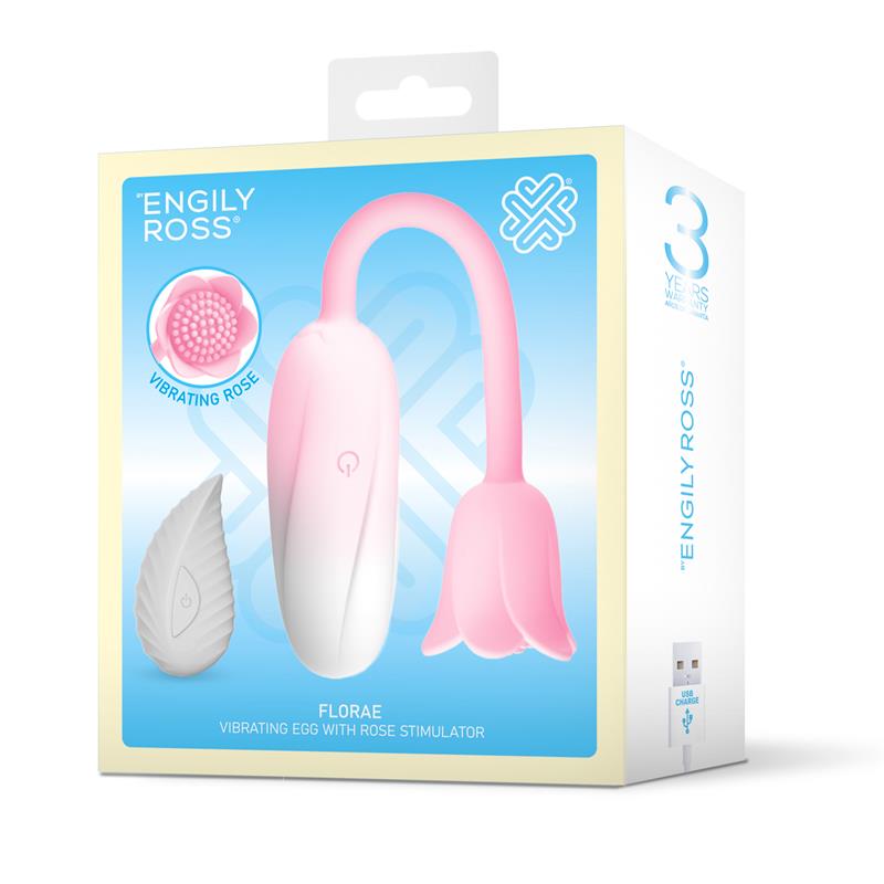 ENGILY ROSS - FLORAEVIBRATING EGG WITH ROSE-SHAPED STIMULATOR