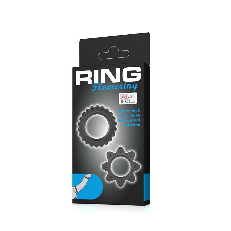 BAILE - FLOWERING SET OF 2 COCK RING