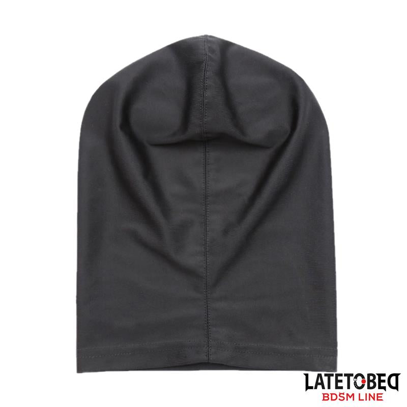LATETOBED BDSM LINE - FULL COVER HOOD WITH ZIPPER IN THE MOUTH