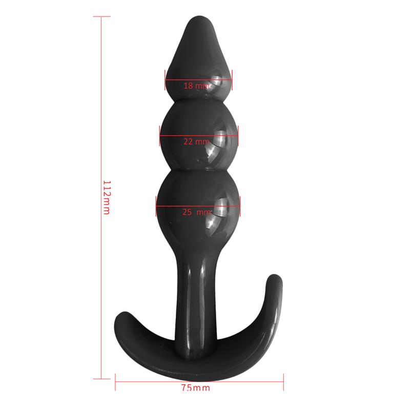 LATETOBED - GEVIL ANCHOR BUTT PLUG BLACK